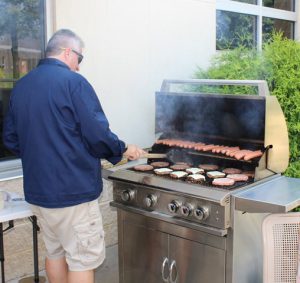 Chef Keith manning the grill.